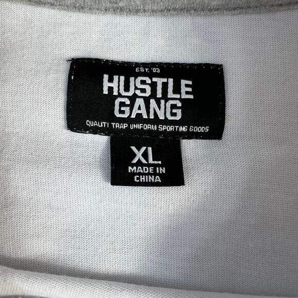 Hustle Gang White Embroidered Bear T Shirt - Picture 5 of 9